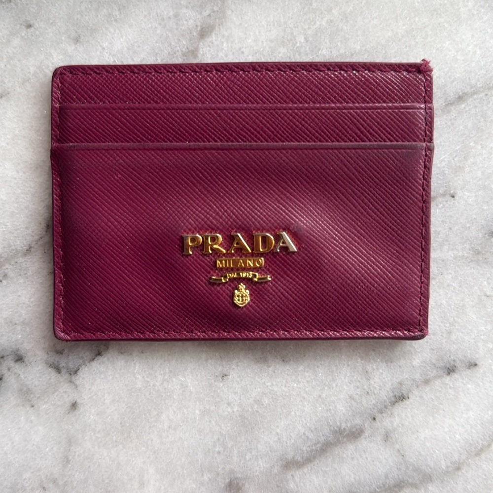 Prada Saffiano Leather Cardholder